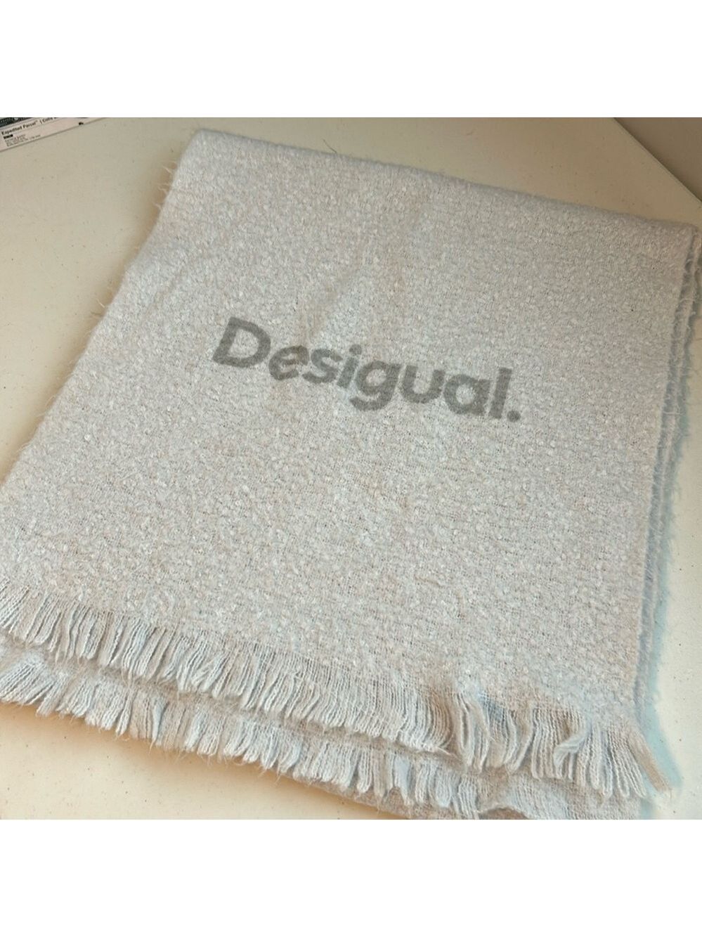 Desigual Logo Print Scarf